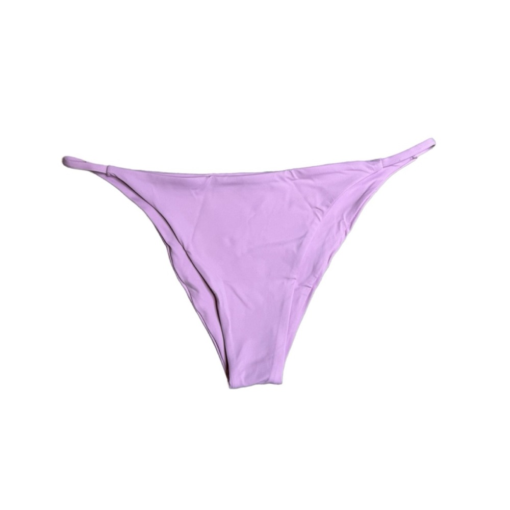 Stone Fox Swim Signature String Bikini Bottom‎ Women Pink Lavender L